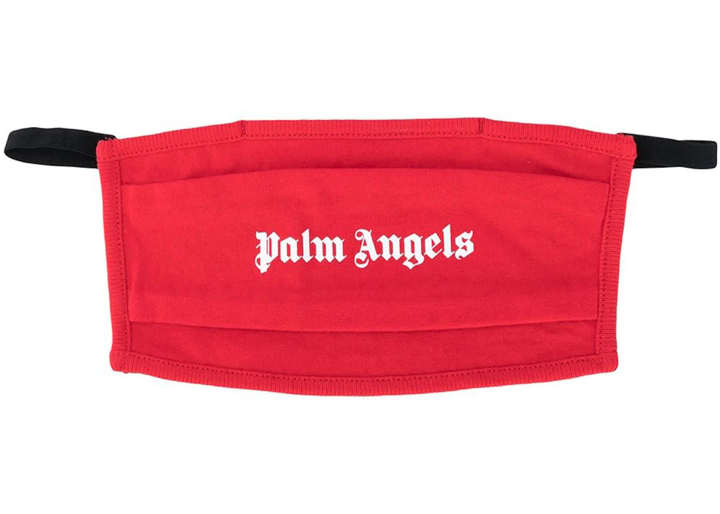 Palm Angels Logo Print Face Mask Red