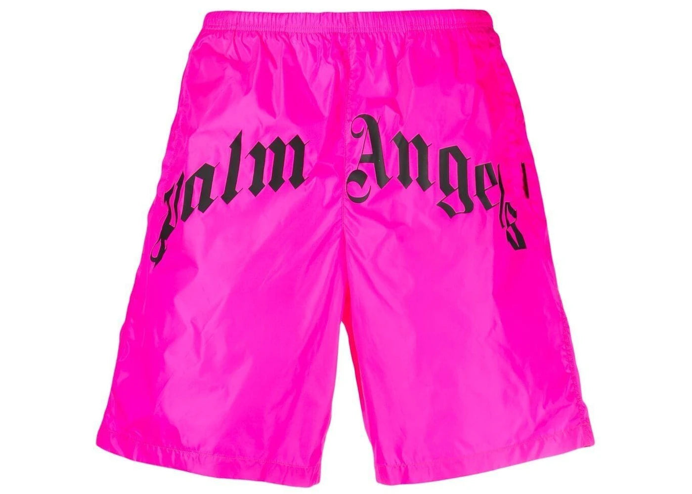 Palm Angels Logo Print Swimming Shorts Hot Pink