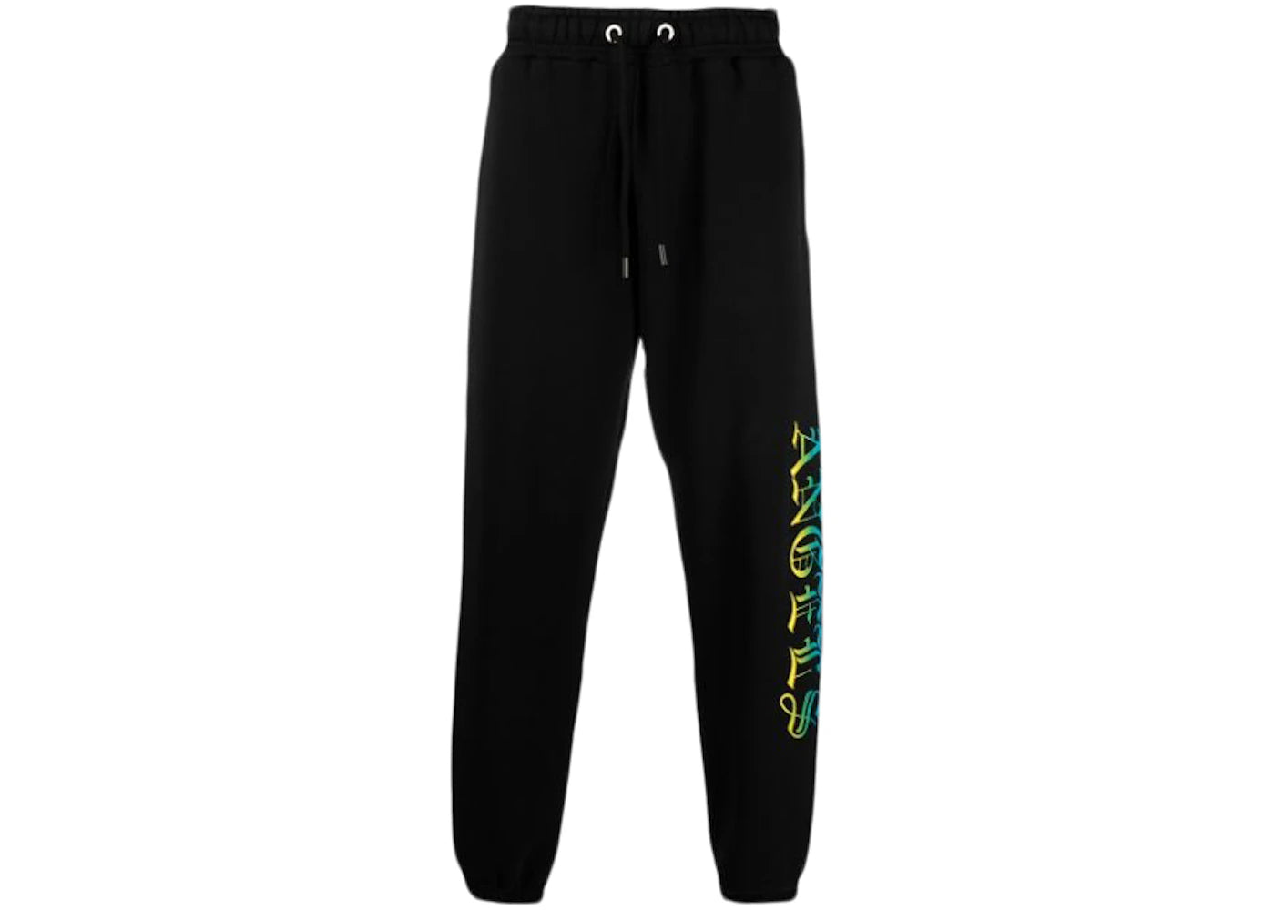 Palm Angels Loose Fit Logo Sweatpants Black/Yellow/Green