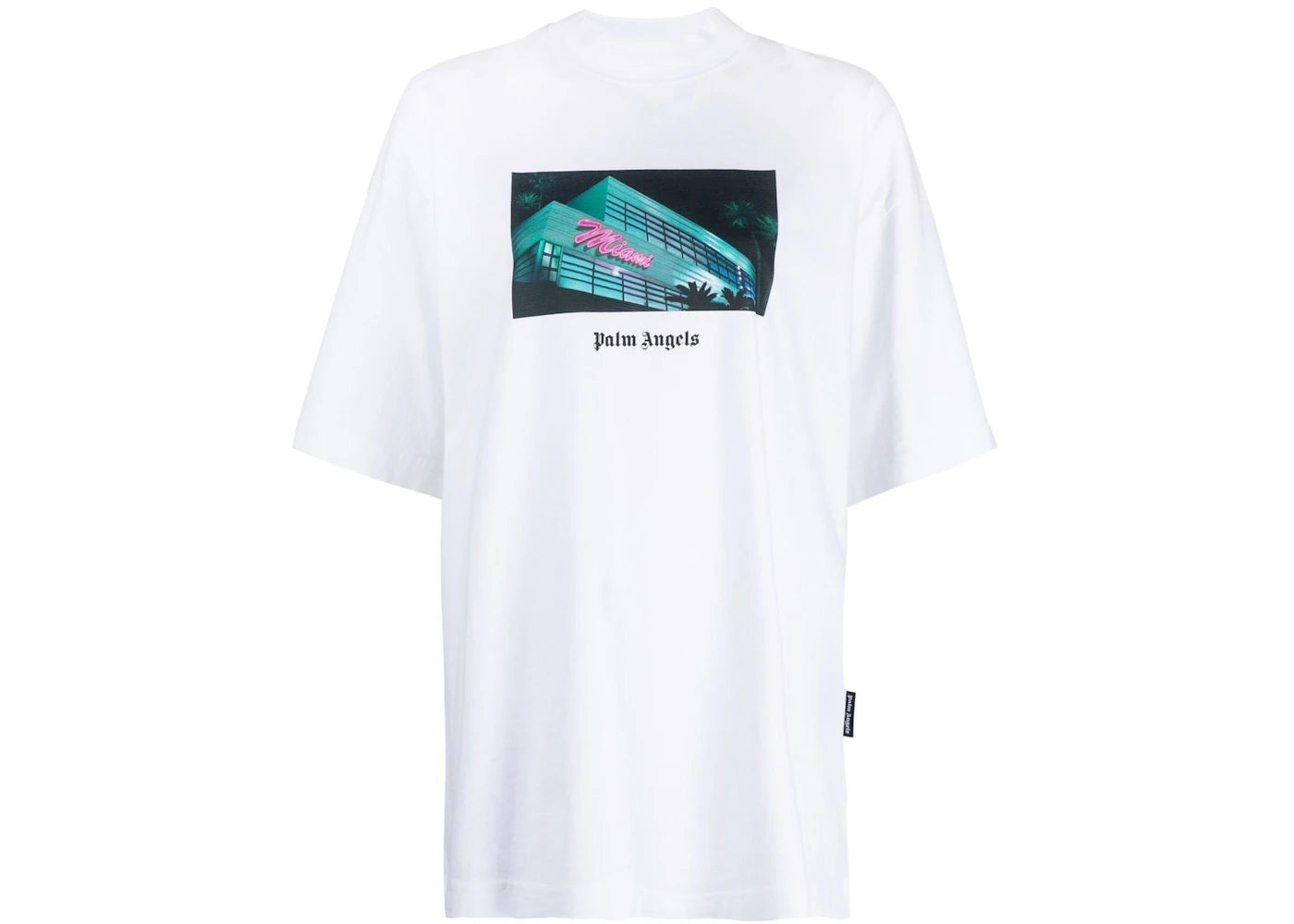 Palm Angels Miami Graphic Print T-Shirt White