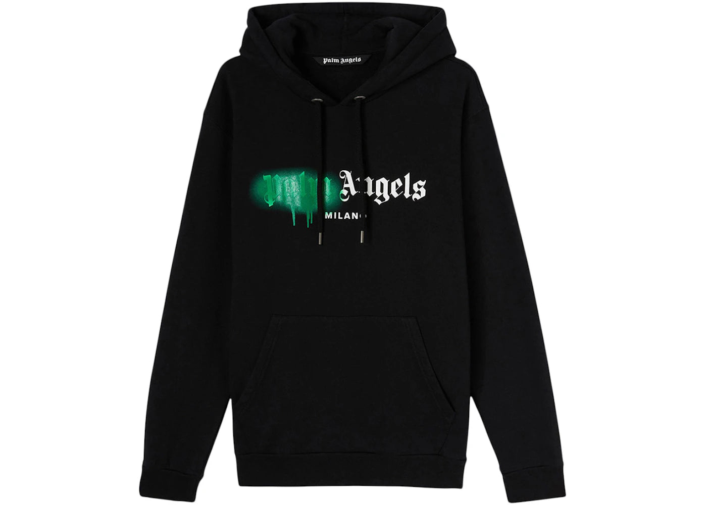Palm Angels Milano Sprayed Hoodie Black/Green