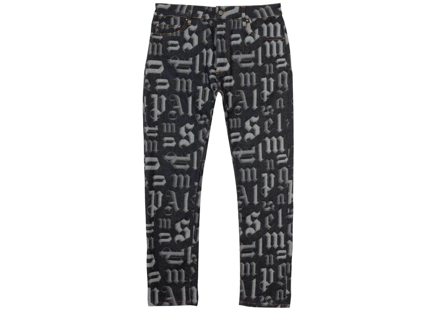 Palm Angels Monogram Jeans Black/Black