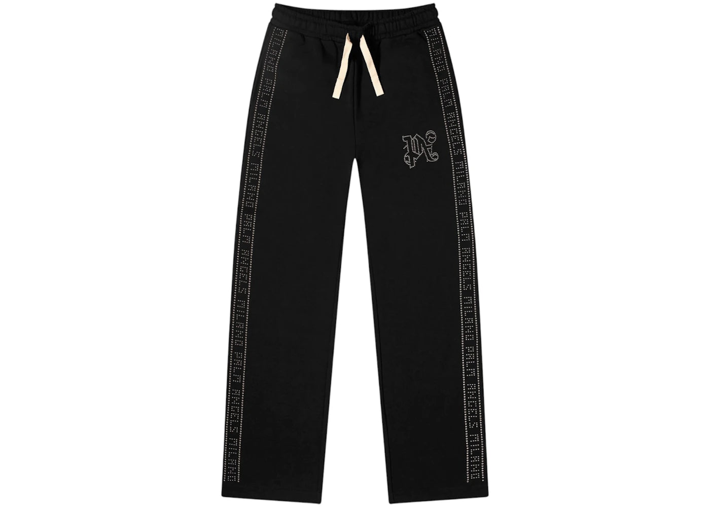 Palm Angels Monogram Loose Stoned Pants Black