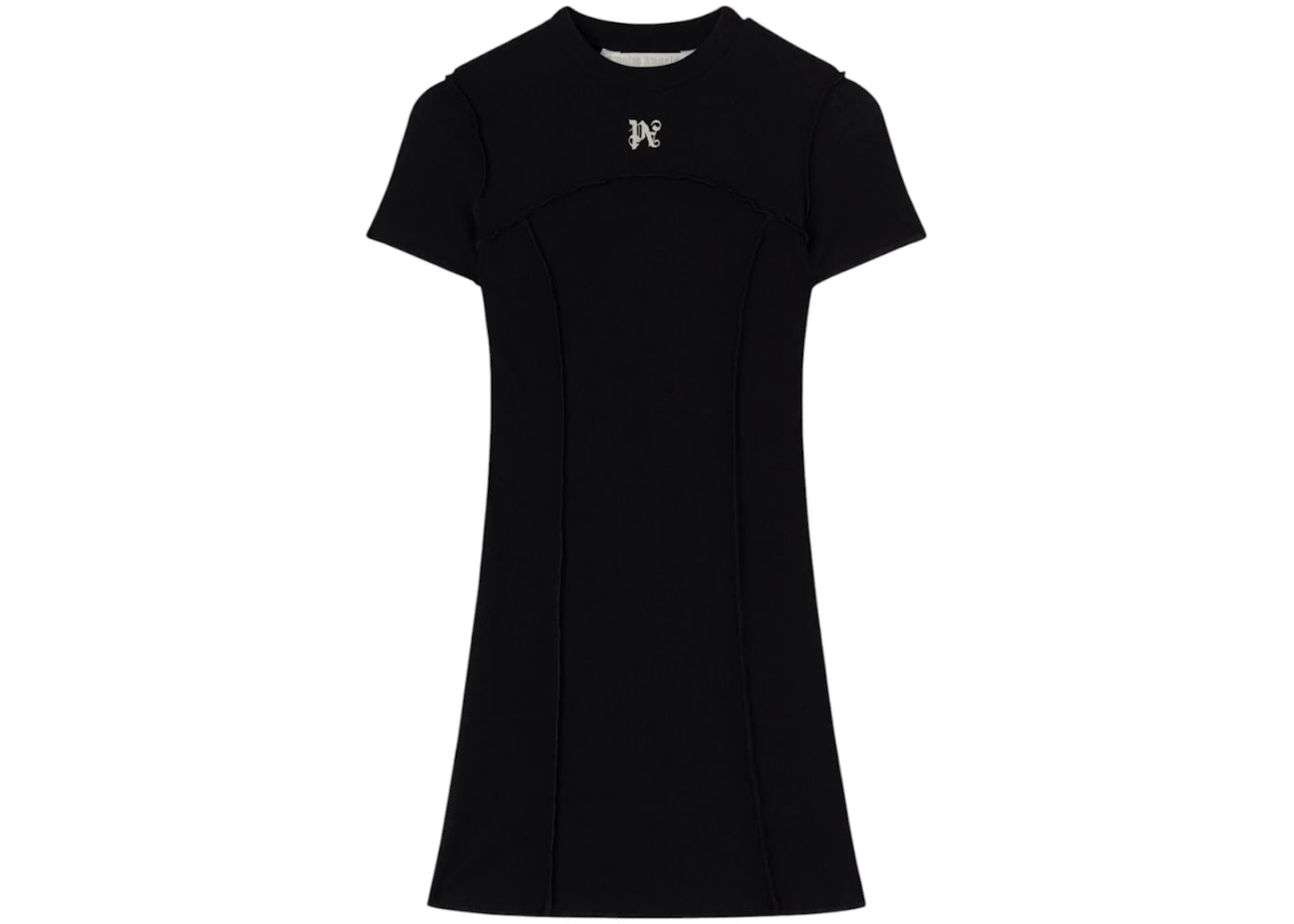 Palm Angels Monogram Mini Dress Black