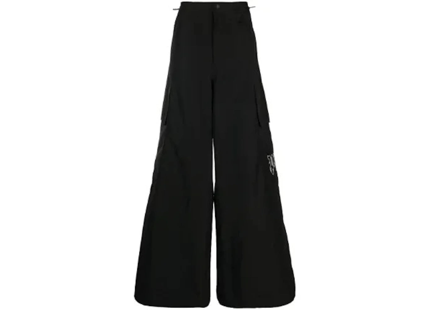 Palm Angels Monogram Parachute Pants Black