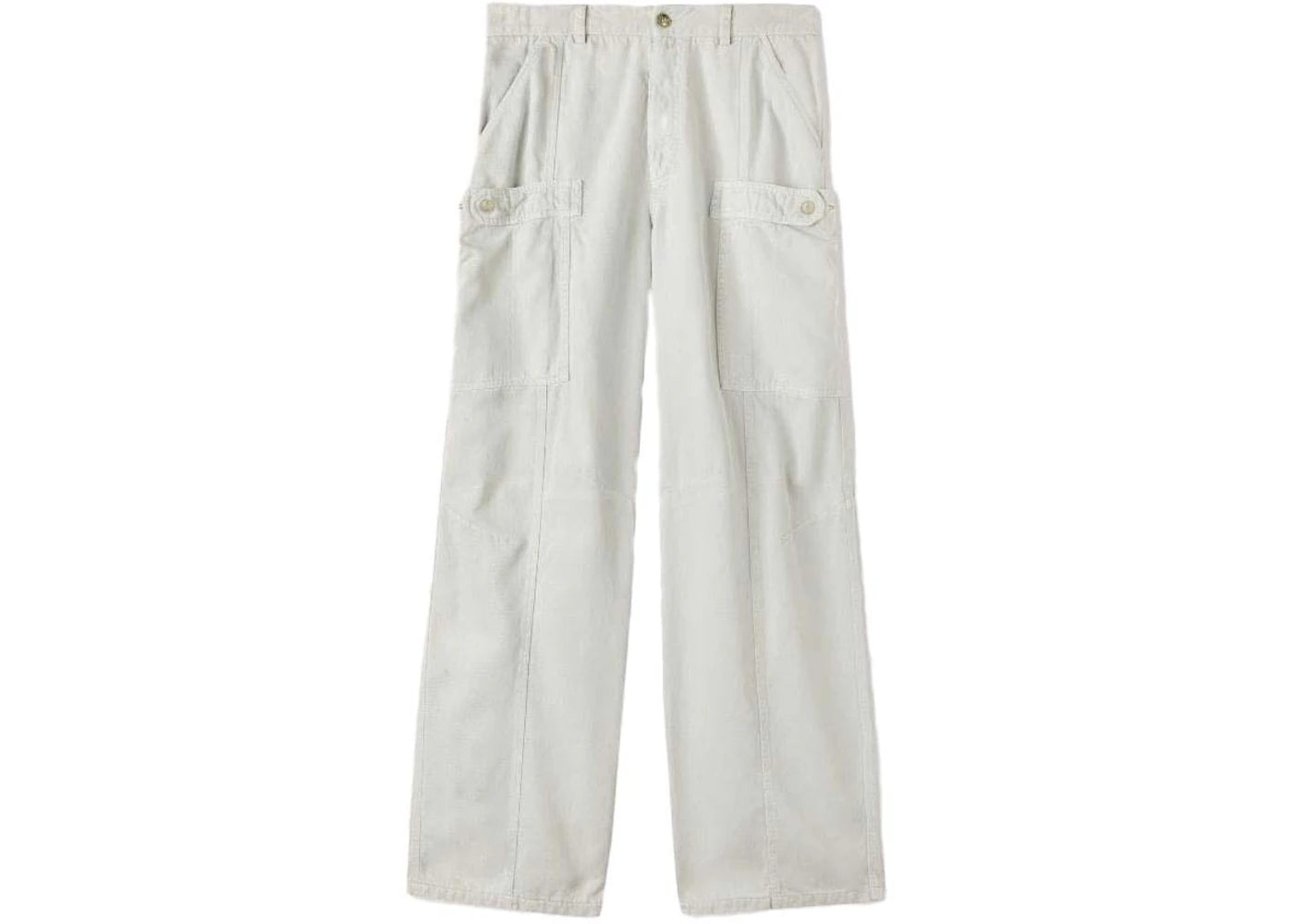 Palm Angels Monogram Pockets Pants Light Grey