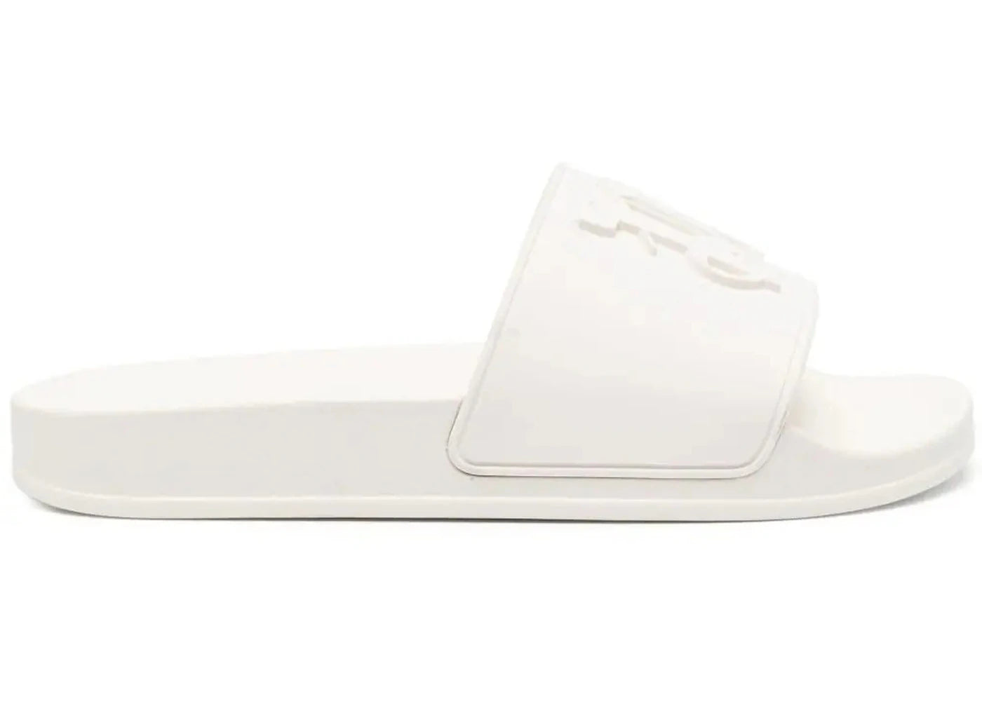 Palm Angels PA Monogram Pool Slides White (Women's)