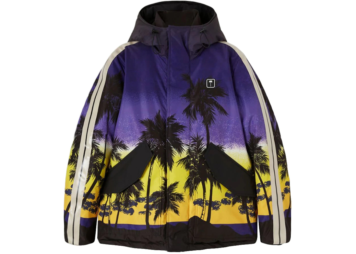 Palm Angels Palm Sunset Track Ski Jacket Purple/Black/Multi