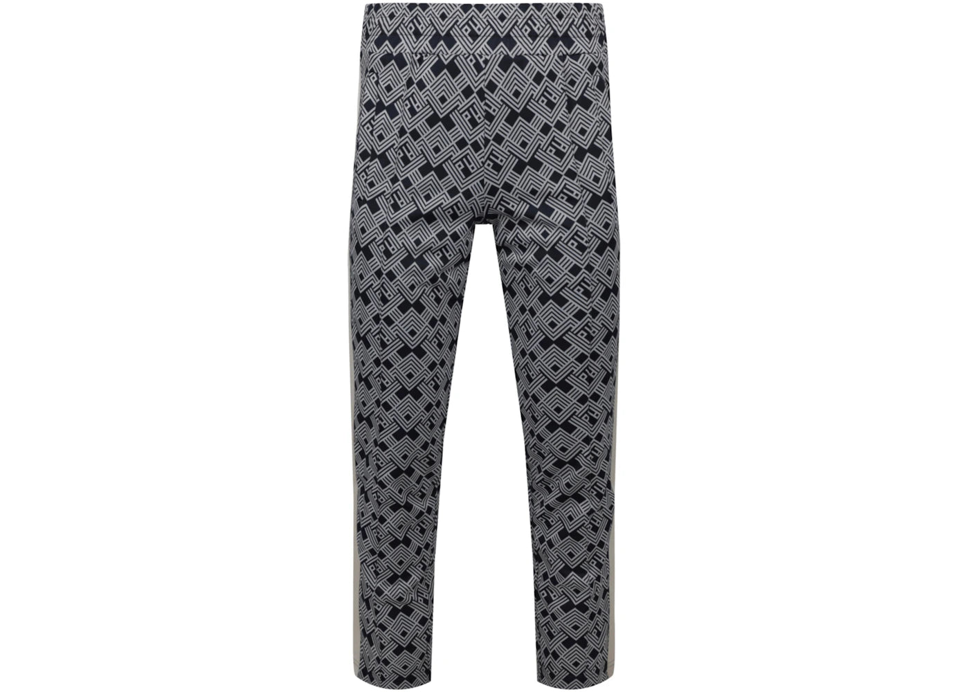 Palm Angels Patterned Track Pants Navy/White