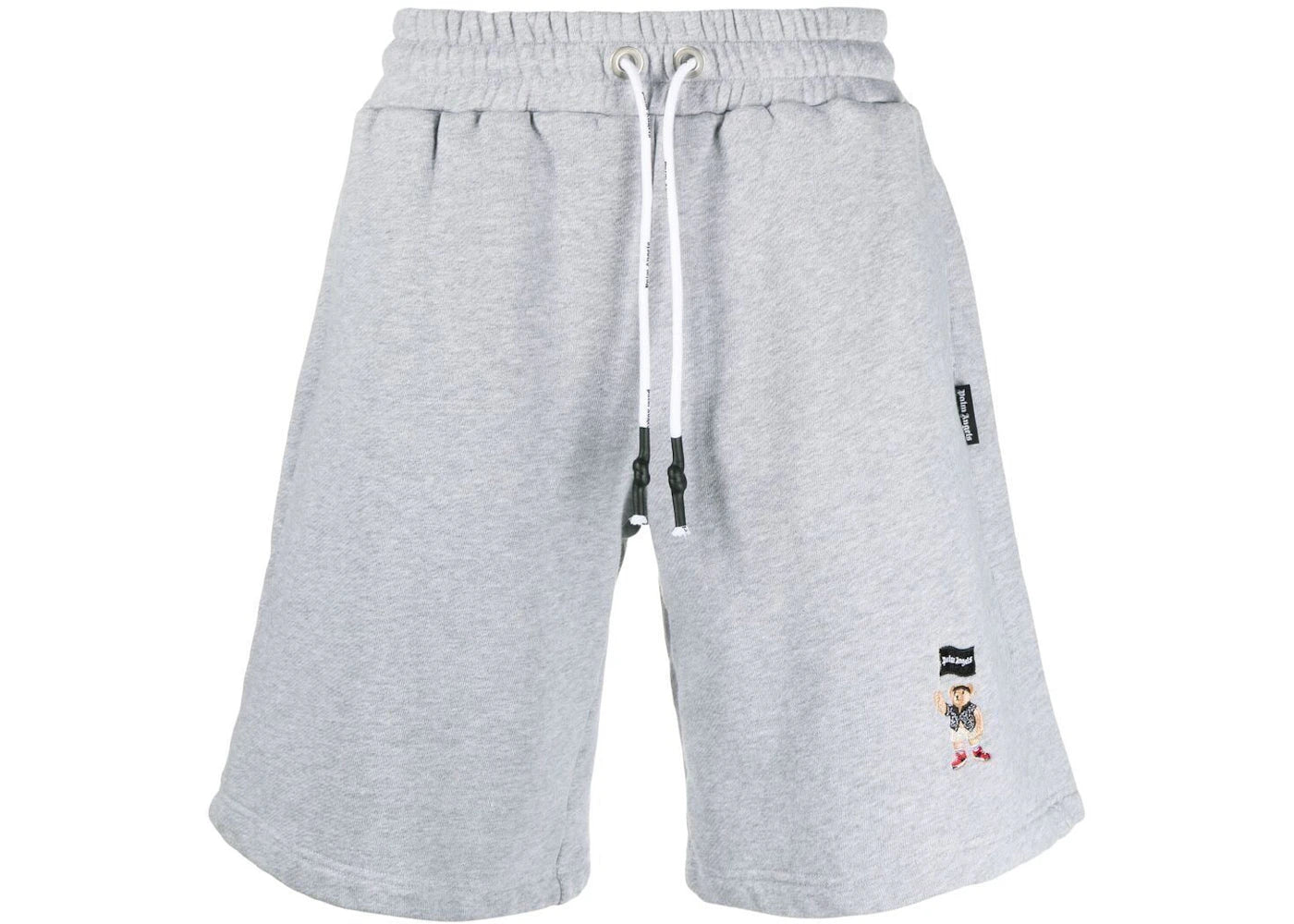 Palm Angels Pirate Bear Track Shorts Grey