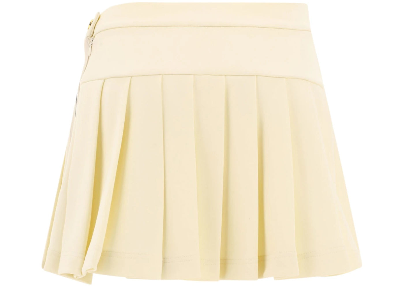 Palm Angels Pleated Track Skirt White
