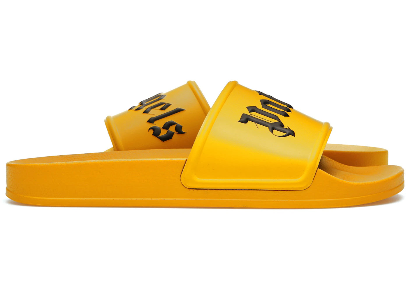 Palm Angels Pool Slides Yellow Black – Side Kicks