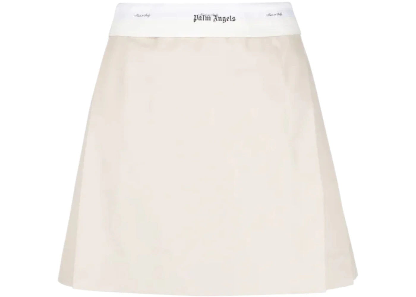 Palm Angels Reversed Waistband Chino Skirt Beige