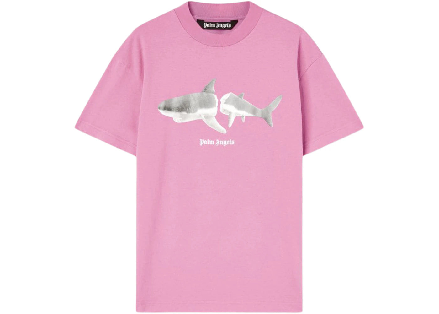 Palm Angels Shark Classic T-Shirt Fuchsia/White
