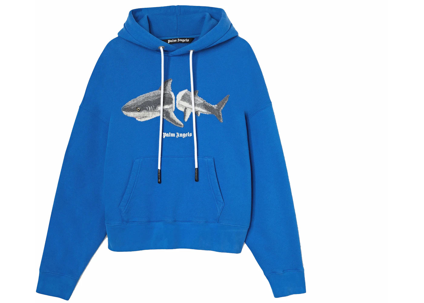 Palm Angels Shark Hoodie Blue/Grey