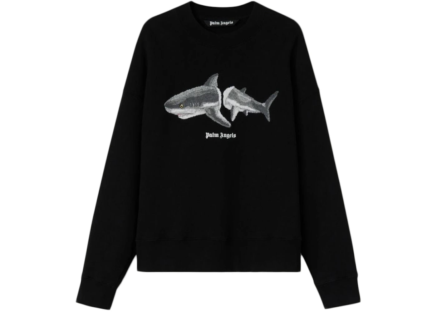 Palm Angels Shark Sweatshirt Black/White