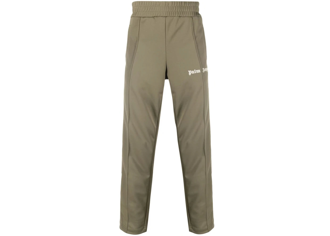 Palm Angels Side Stripe Slim Fit Track Pants Military Off White