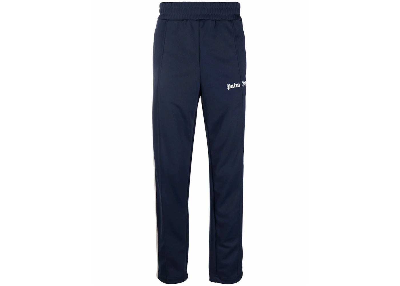 Palm Angels Side Stripe Straight Leg Track Pants FW 21 Navy Blue White