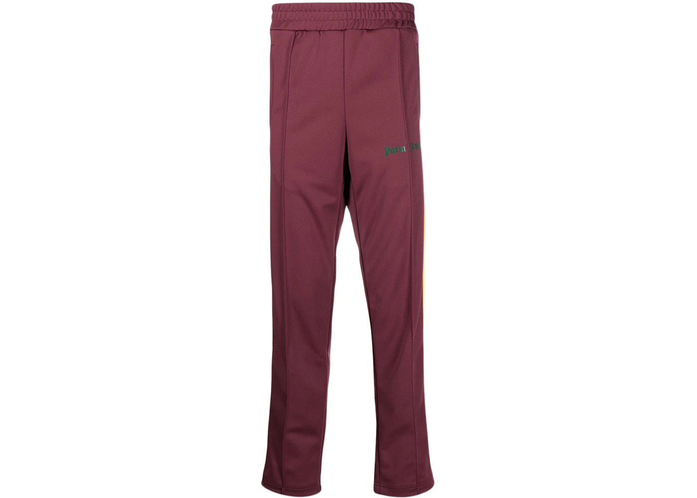 Palm Angels Side Stripe Track Pants Burgundy/Yellow/Green