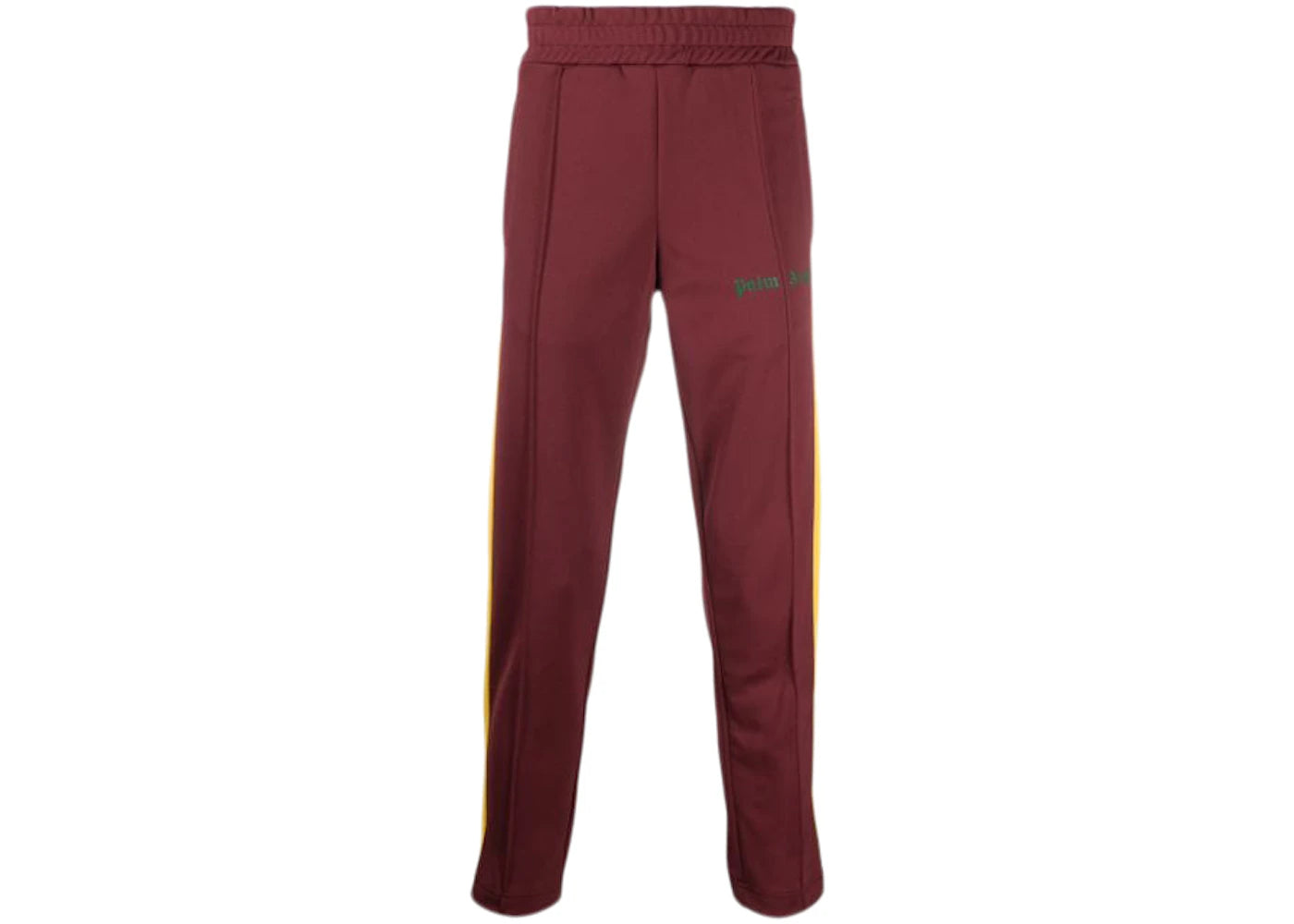 Palm Angels Side Stripe Track Pants Burgundy/Yellow