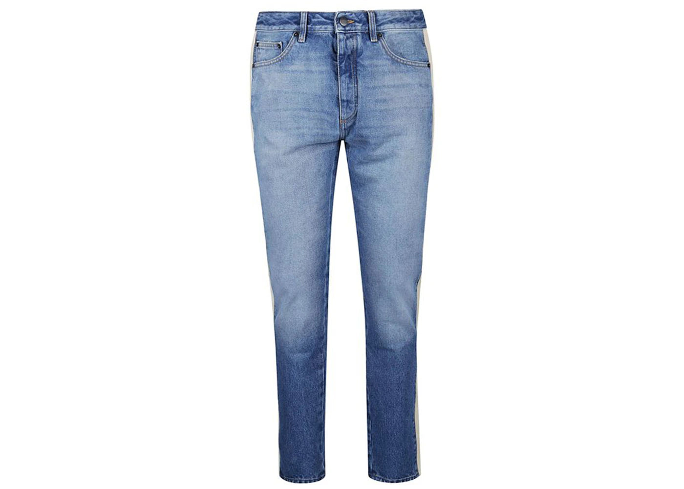 Palm Angels Side Striped Slim Fit Jeans Blue