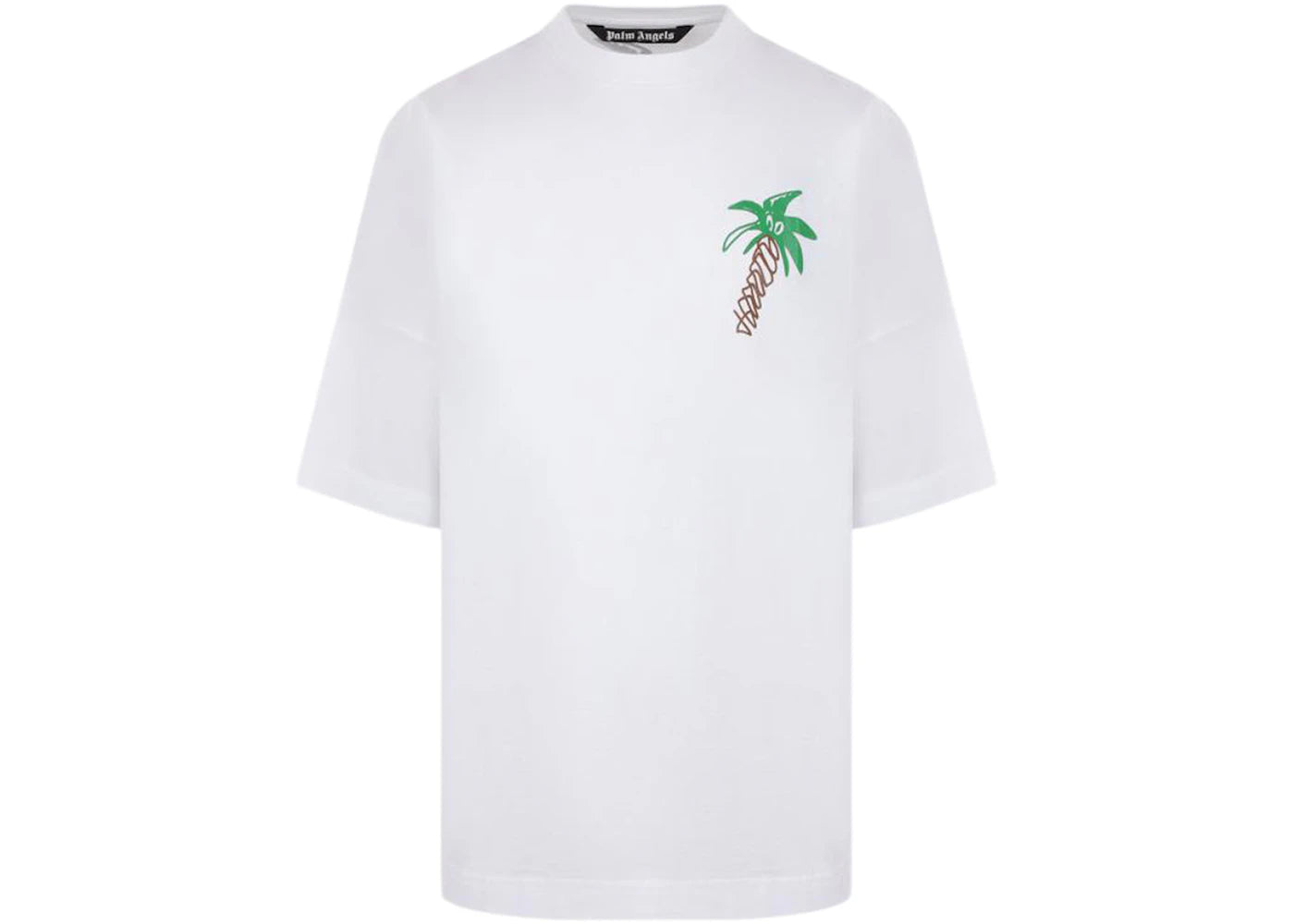Palm Angels Sketchy Cotton Oversized T-shirt White
