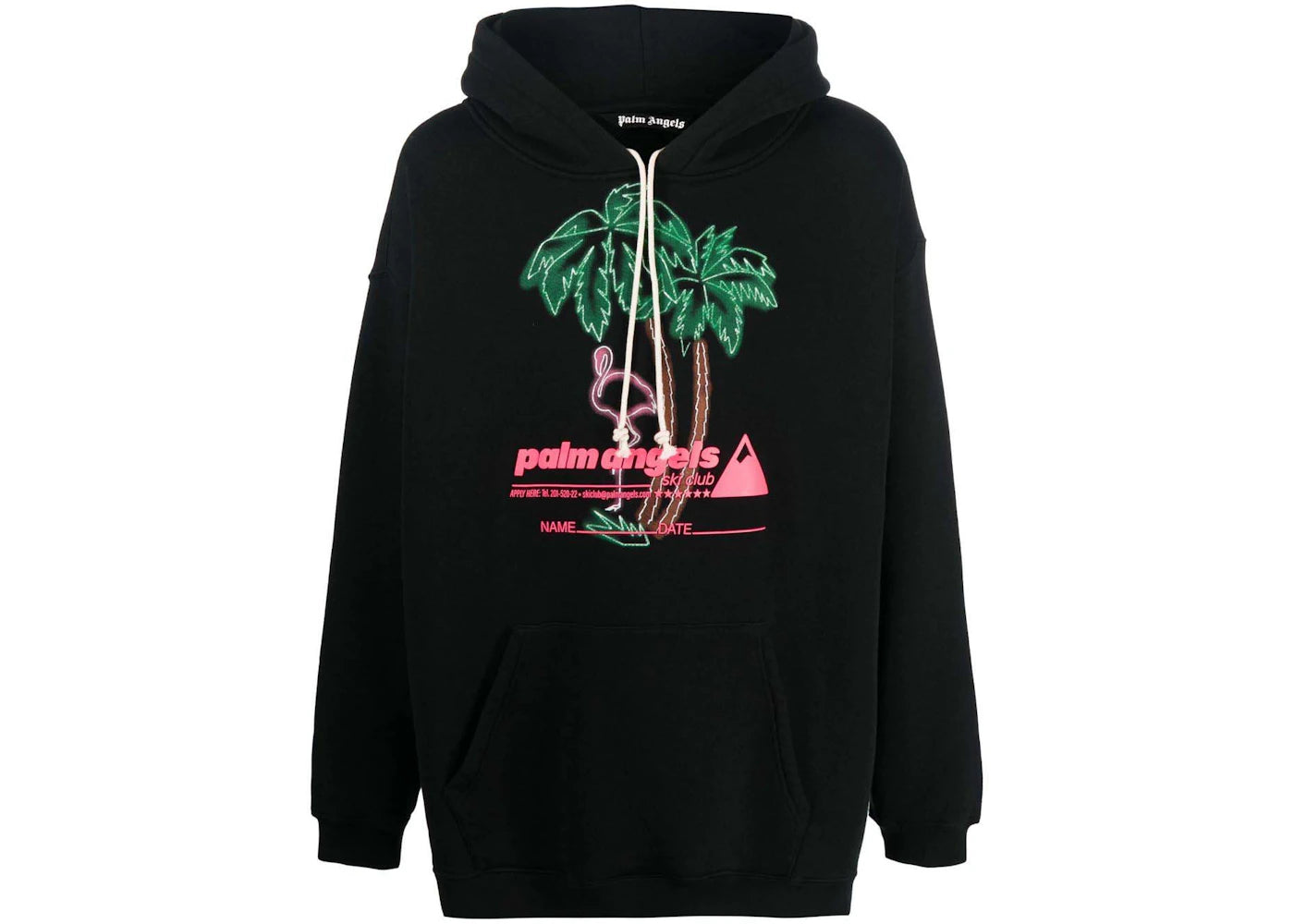 Palm Angels Ski Club Hoodie Black