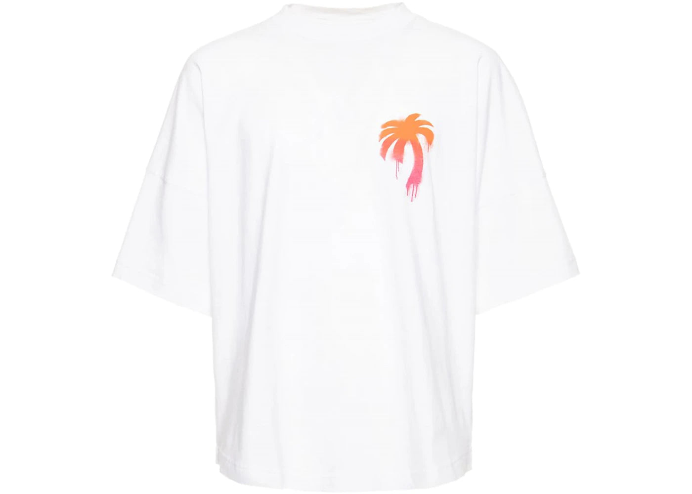 Palm Angels Sprayed Palm Logo T-shirt White