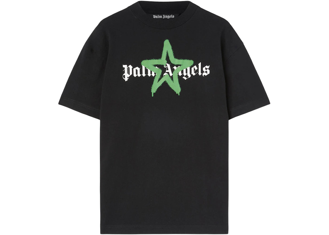 Palm Angels Star Sprayed T-shirt Black/Green