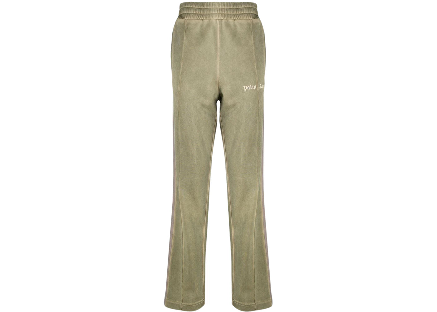Palm Angels Straight Leg Side Stripe Track Pants Pale Kahki
