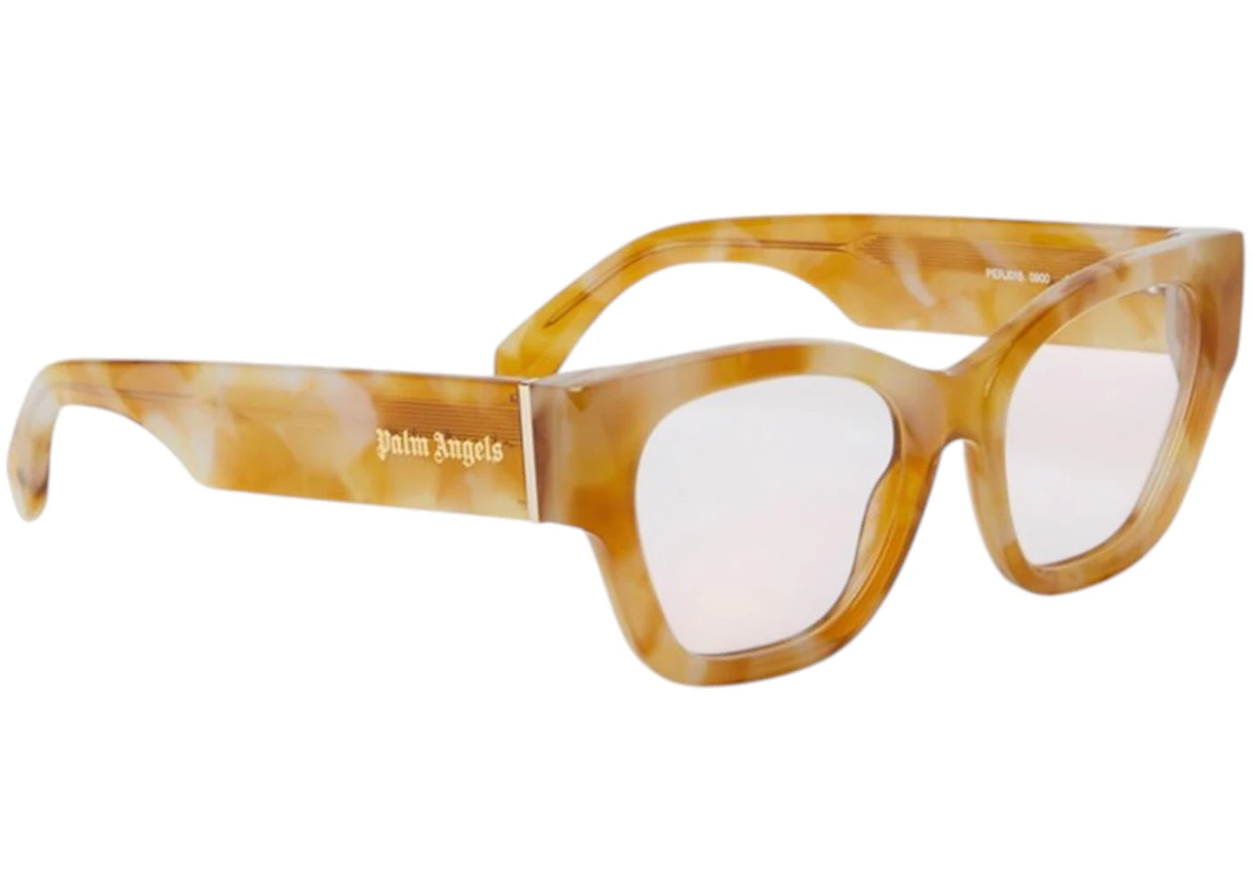 Palm Angels Style 15 Eyeglasses Light Havana Clear Lens (PERJ015S25PLA0010900)
