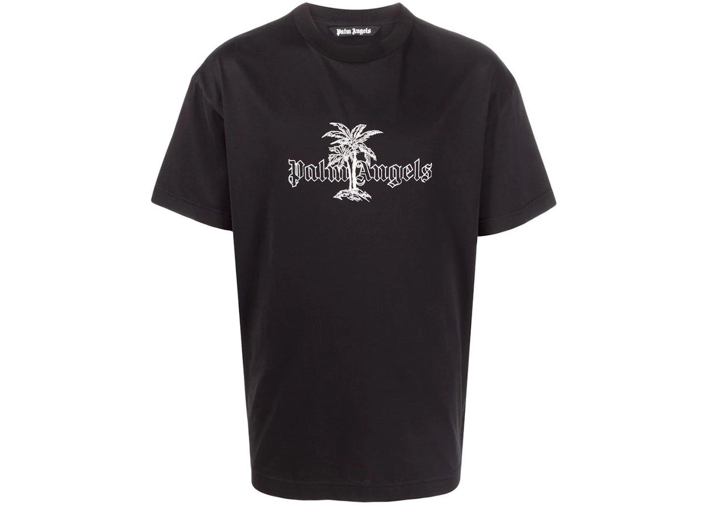Palm Angels Sunset Palm Logo T-shirt Black/White
