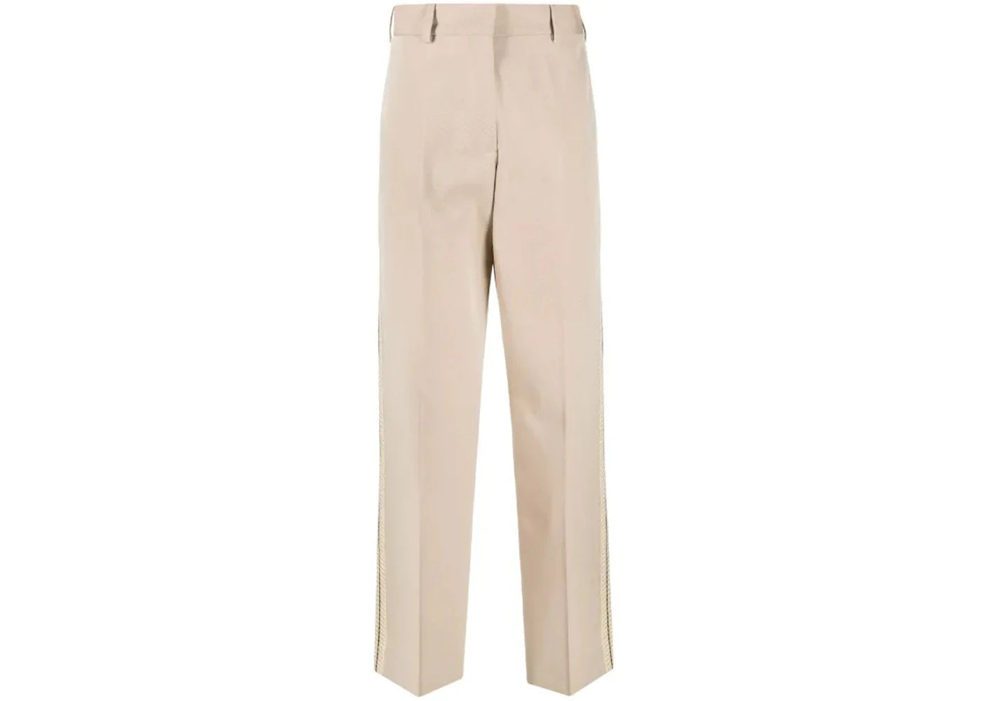 Palm Angels Tab Knit Suit Pants Beige