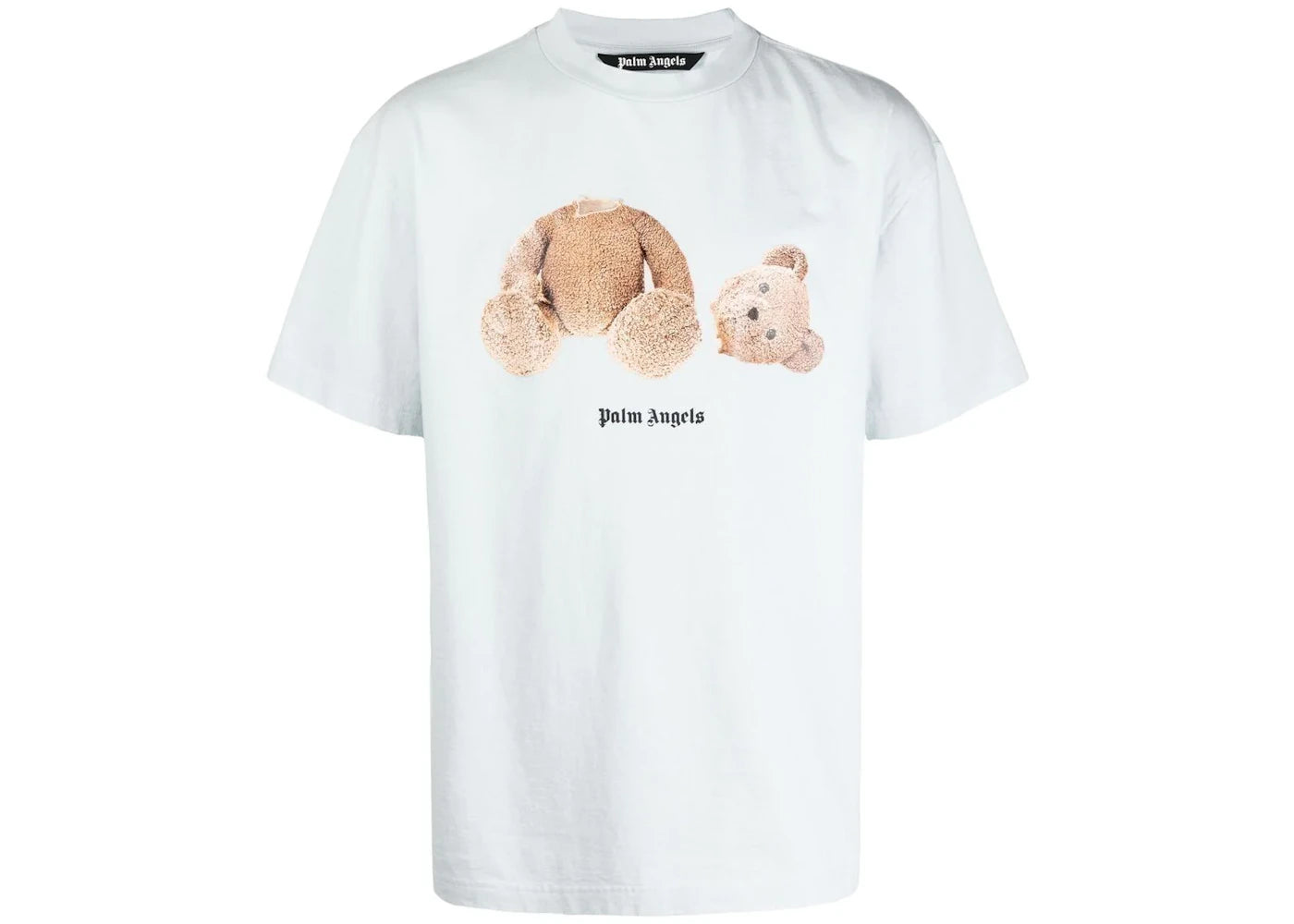 Palm Angels Teddy Bear Logo T-shirt Illusion Blue