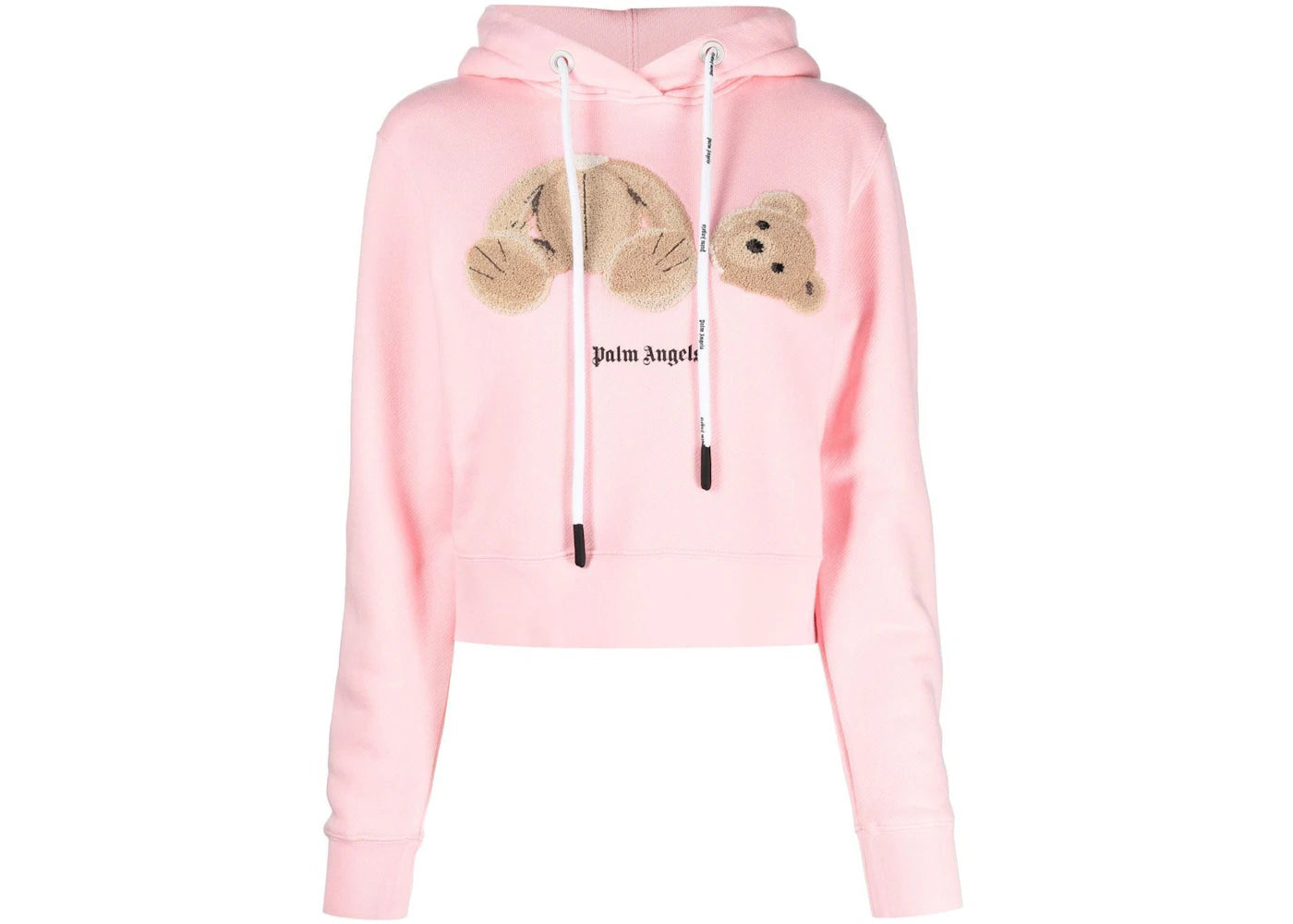 Palm Angels Teddy Bear-Print Hoodie Pink