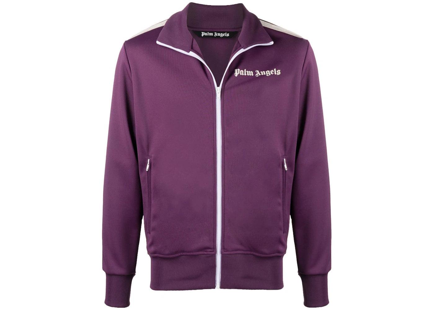 Palm Angels Track Jacket Burgundy Off White