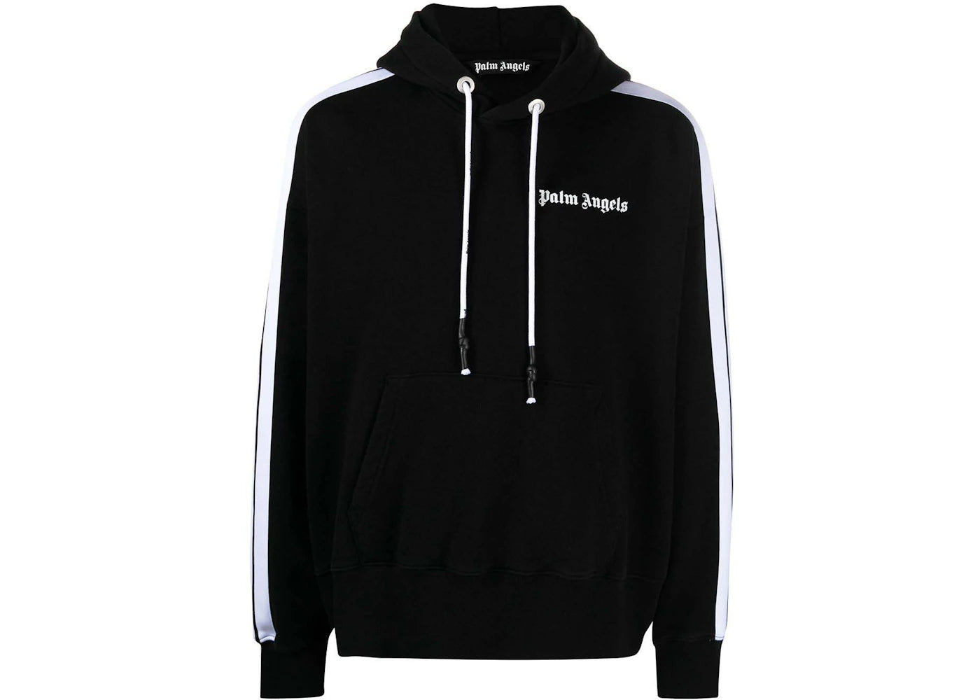 Palm Angels Track Stripe Hoodie Black/White