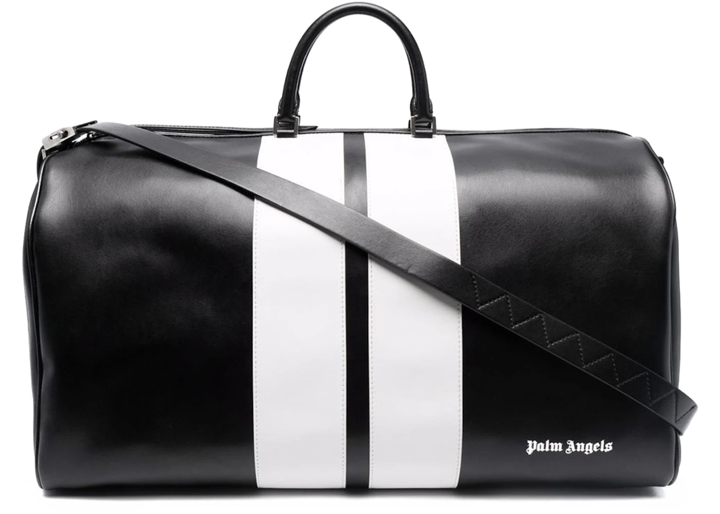 Palm Angels Track Travel Bag Black/White