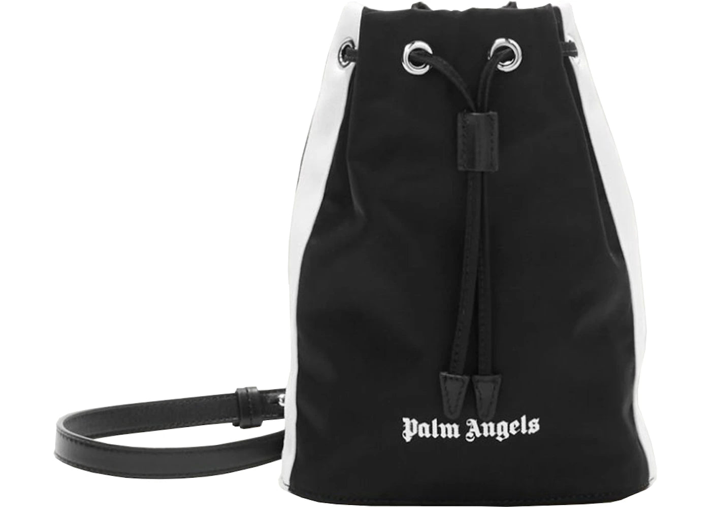 Palm Angels Venice Track Drawstring Bag Black/Off-white