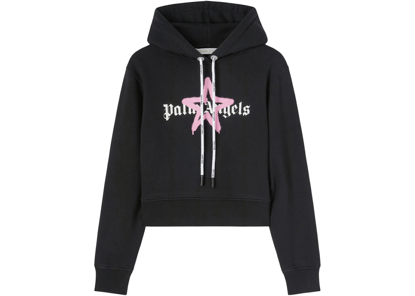 Palm Angels Women's Star Sprayed Hoodie Black/Pink/White