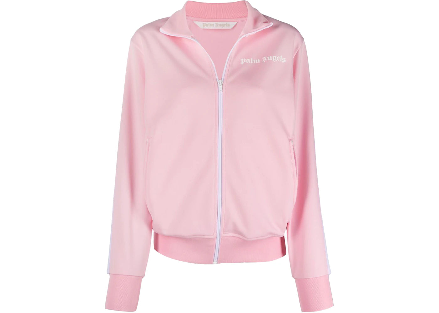 Palm Angels Womens Track Jacket Almond Blossom/White
