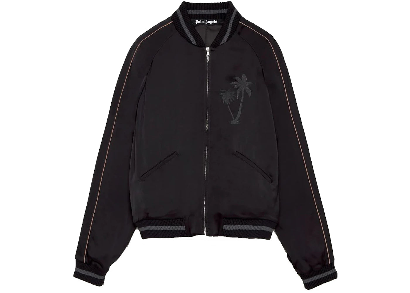 Palm Angels x Team Wang Palm Trees Bomber Jacket Black