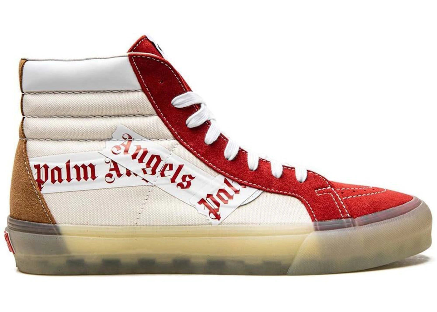 Palm Angels x Vans Sk8-Hi Reissue Sneakers White Red