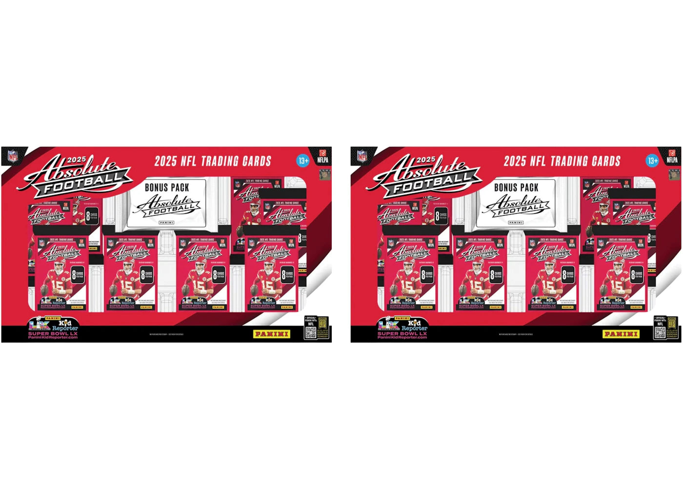 Panini Absolute Football Box 2x Lot (Sam's Club Exclusive)
