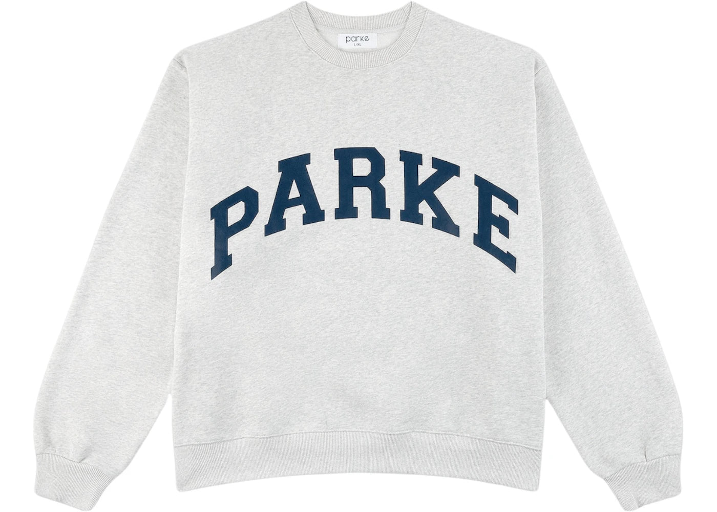 Parke Varsity Crewneck Sweatshirt Classic Grey/Navy