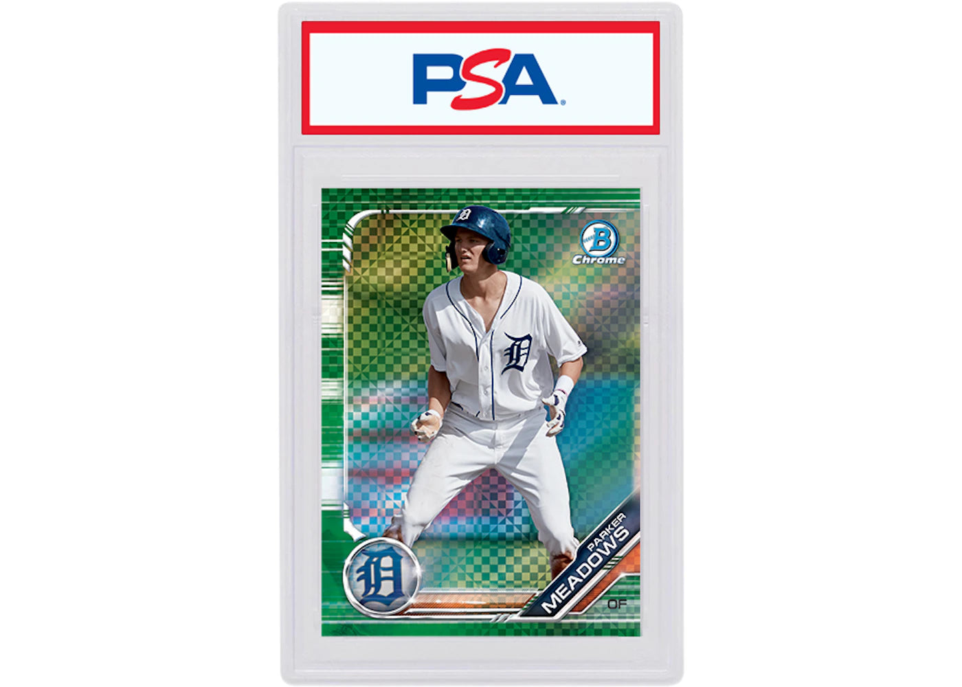 Parker Meadows 2019 Bowman Chrome X Green X-Fractor /31 BCP-175 (PSA or BGS Graded)
