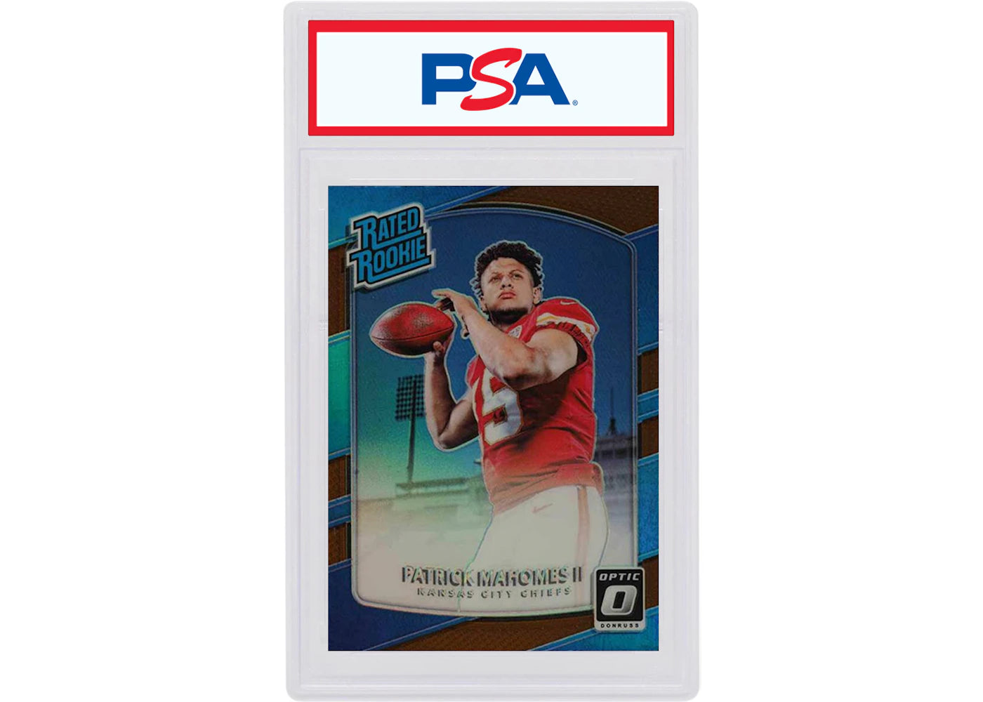 Patrick Mahomes 2017 Panini Donruss Optic Rookie Bronze #177 (PSA or BGS Graded)