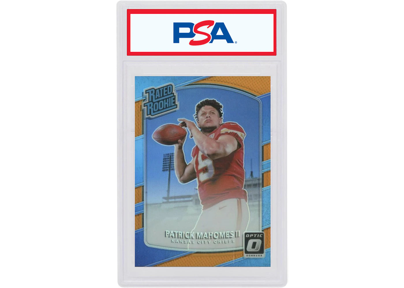 Patrick Mahomes 2017 Panini Donruss Optic Rookie Orange /199 #177 (PSA or BGS Graded)