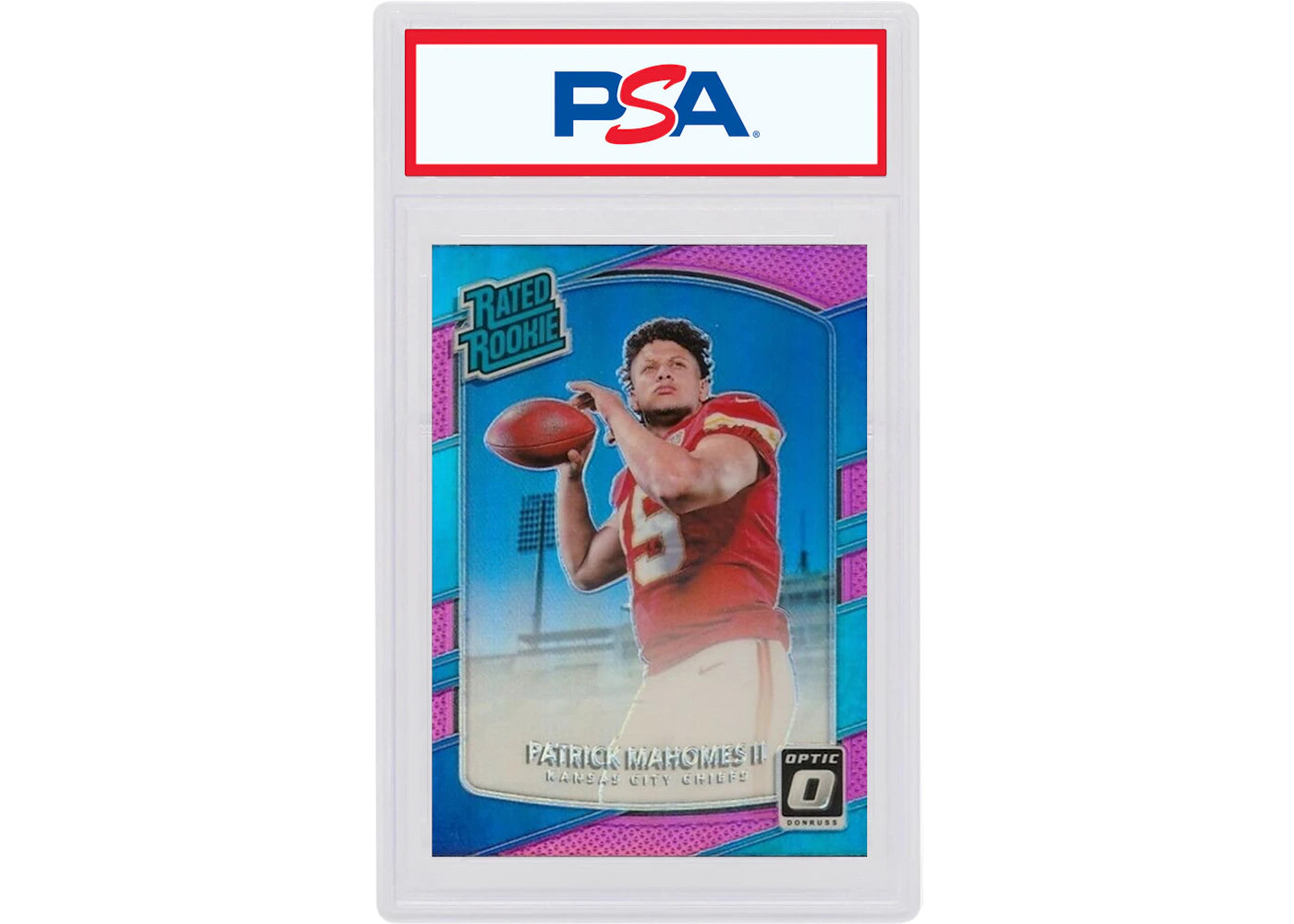 Patrick Mahomes 2017 Panini Donruss Optic Rookie Pink #177 (PSA or BGS Graded)