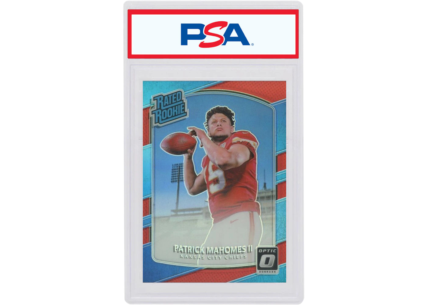 Patrick Mahomes 2017 Panini Donruss Optic Rookie Red /99 #177 (PSA or BGS Graded)